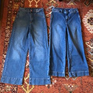 2 Pairs of Gap Wide Leg Jeans Size 4